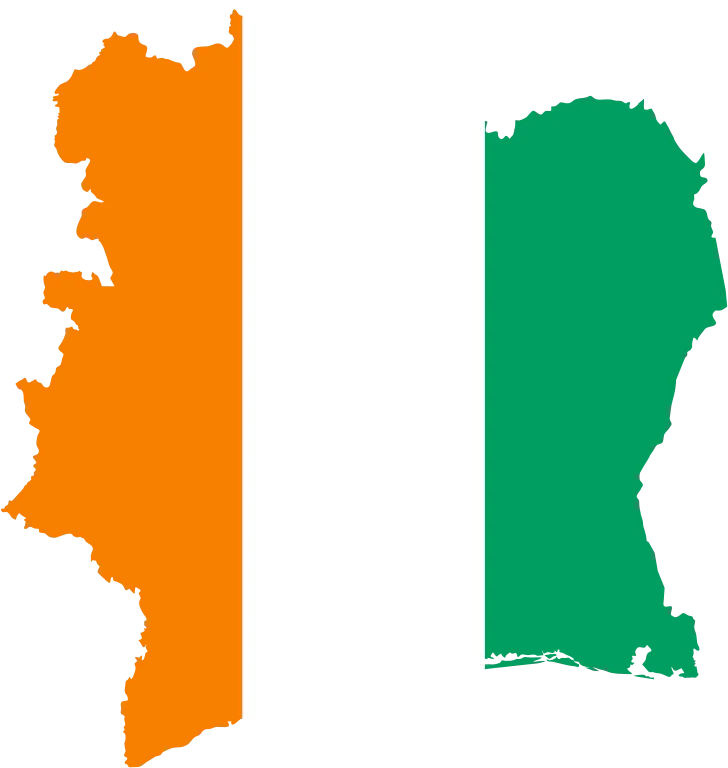 Map of Côte d'Ivoire
