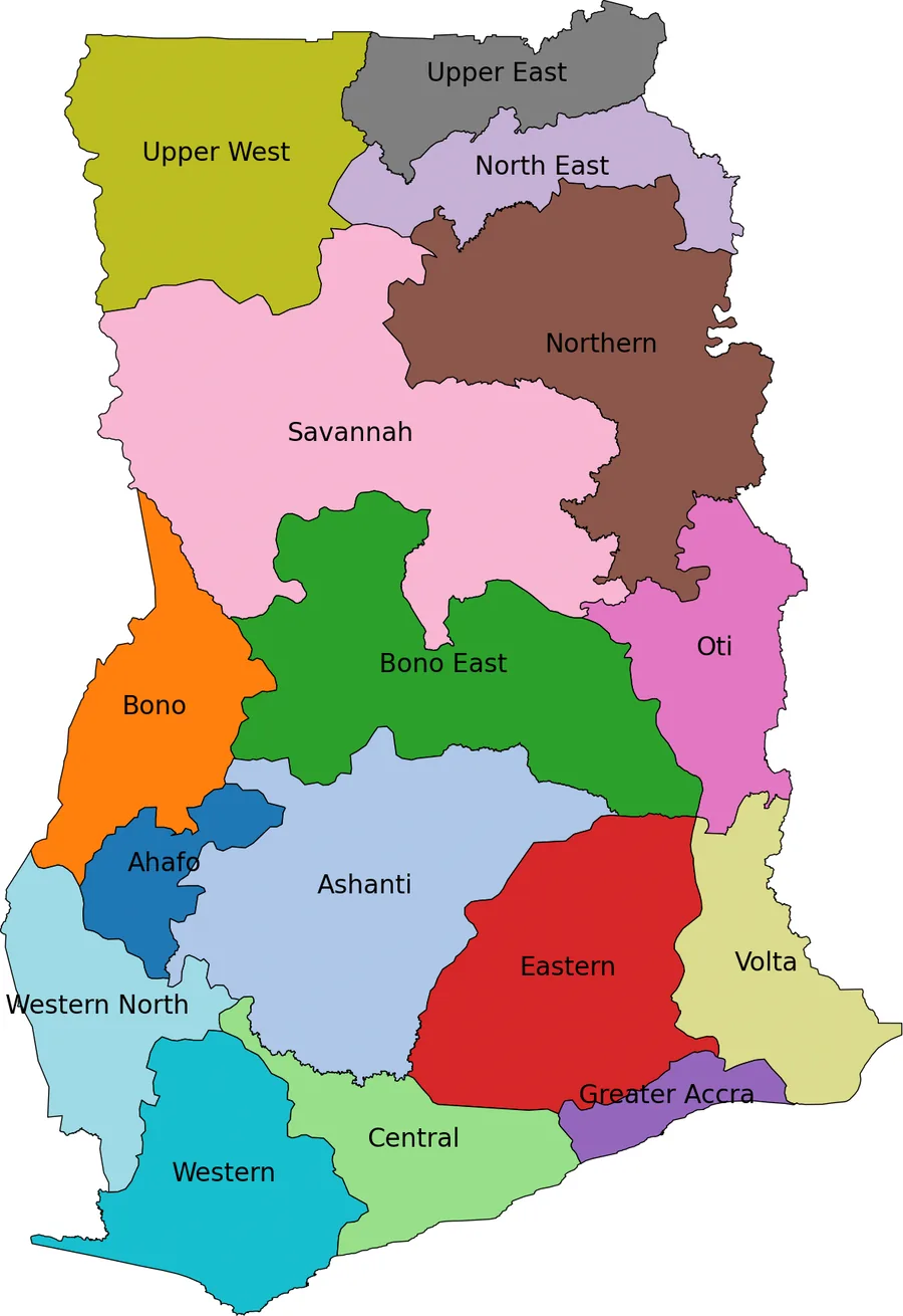 Map of Ghana