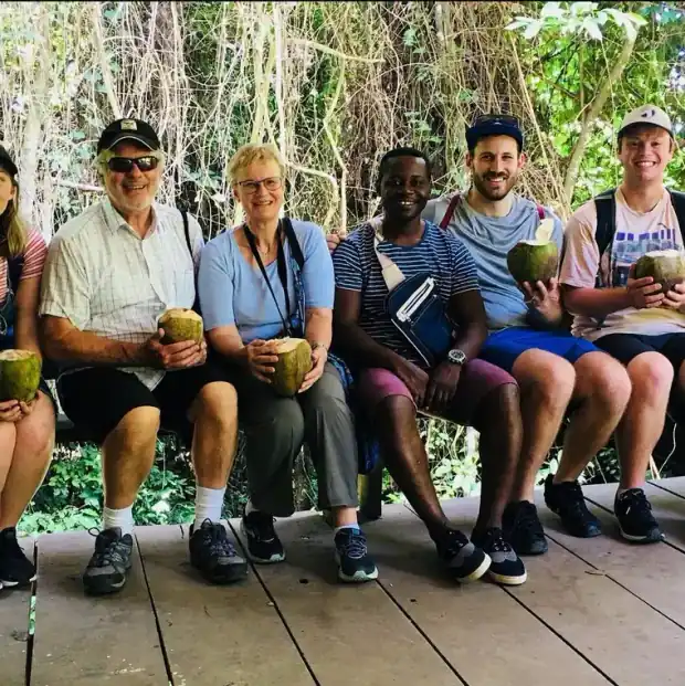 Travellers on a This Way Africa trip