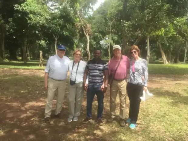 Travellers on a This Way Africa trip