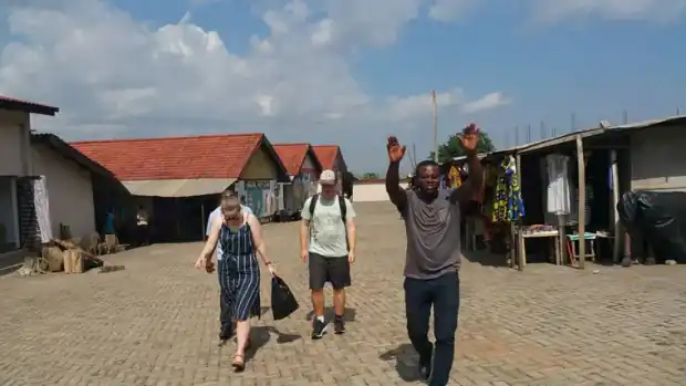 Travellers on a This Way Africa trip
