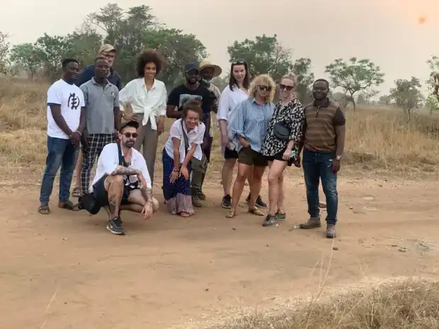 Travellers on a This Way Africa trip