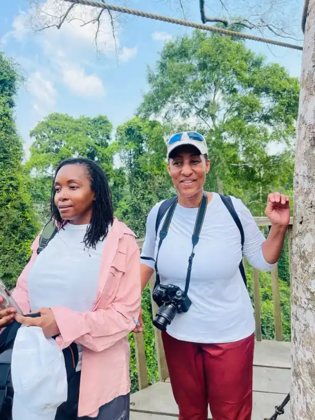 Travellers on a This Way Africa trip