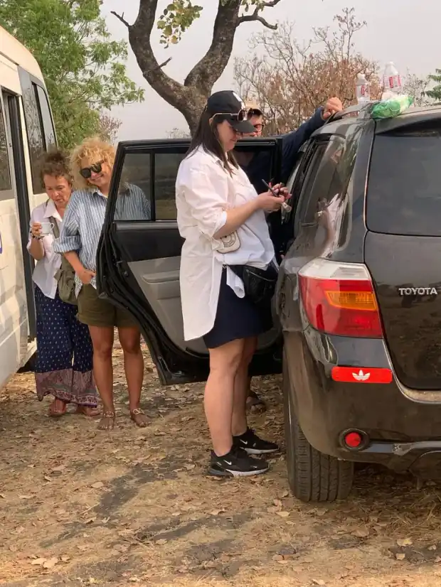 Travellers on a This Way Africa trip