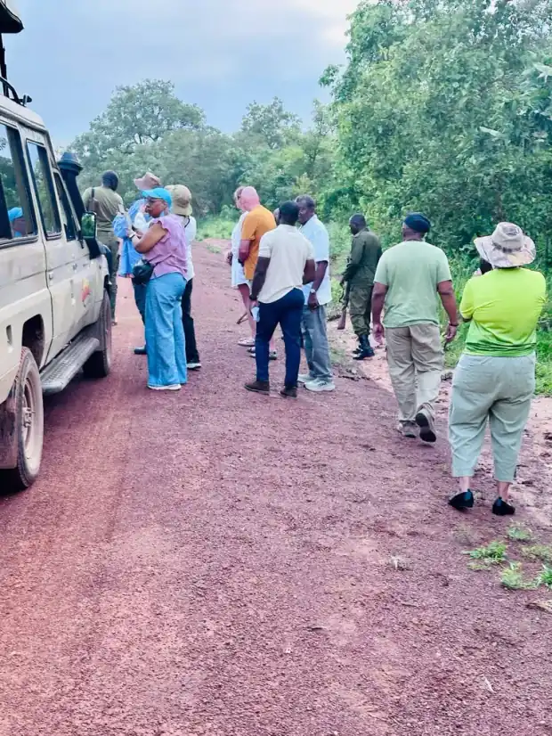 Travellers on a This Way Africa trip