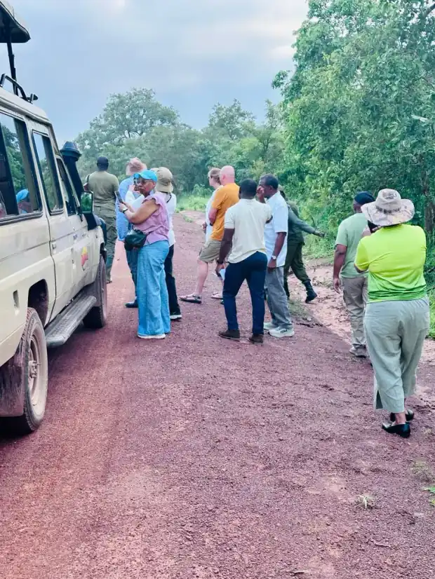 Travellers on a This Way Africa trip