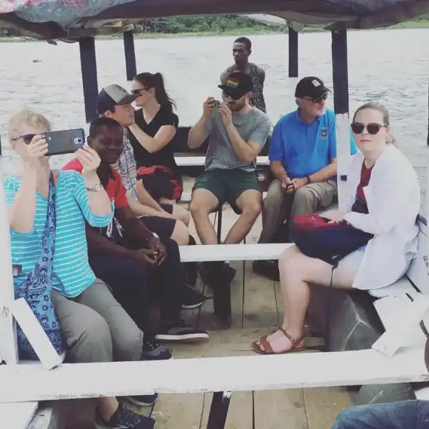 Travellers on a This Way Africa trip