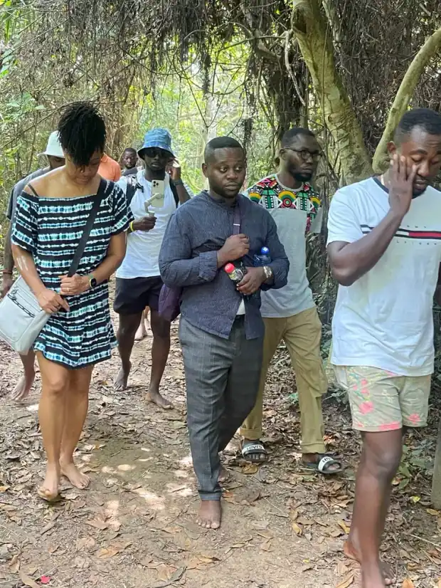 Travellers on a This Way Africa trip